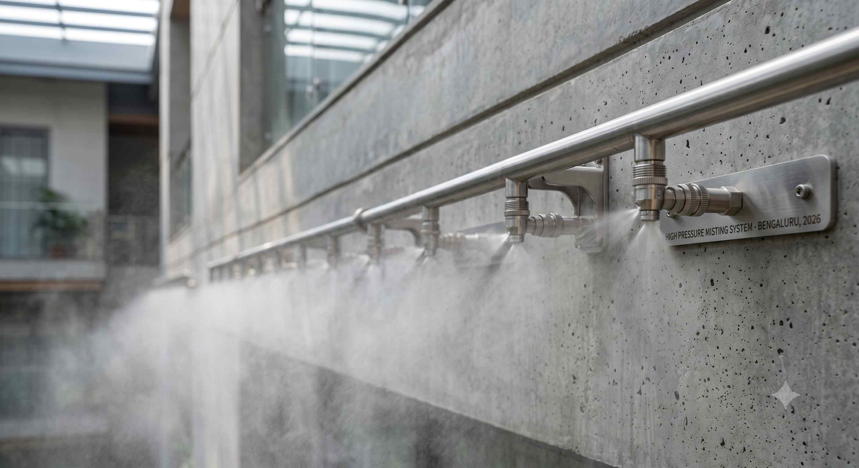 Aqualus High Pressure Misting Systems for Apartment Complexes in Hyderabad project